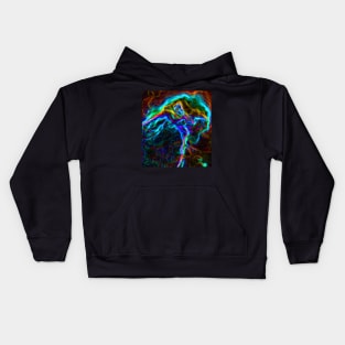 Black Panther Art - Glowing Edges 114 Kids Hoodie